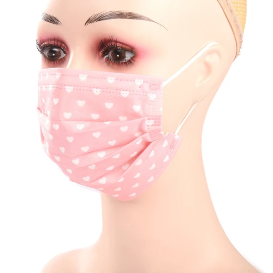 2022 Best Selling 3 Ply 3 Layer Flat Kid Disposable Pink Mask Surgical Medical Child Face Mask with Ear