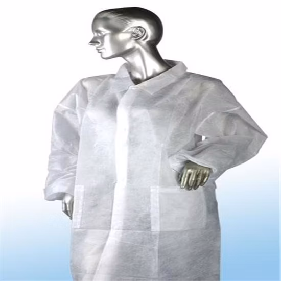 Disposable Lab Coat SMS Lab Coat Waterproof Lab Coat