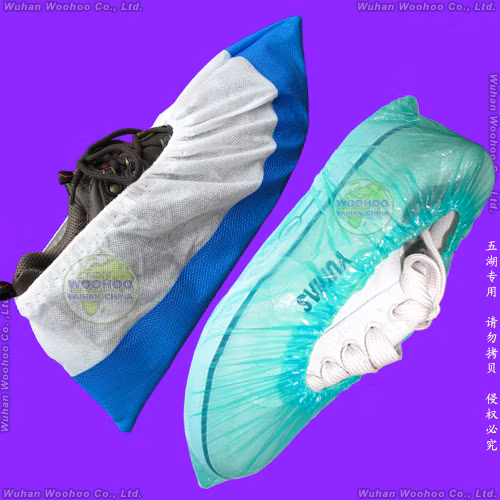 Disposable Waterproof PE/CPE Plastic Shoe Cover for Laboratory
